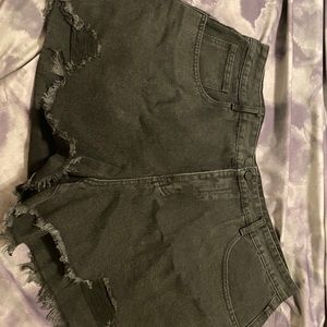 Black denim SHEIN shorts